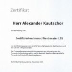 LBS-zertifizierter Immobilienberater Alexander Kautschor
